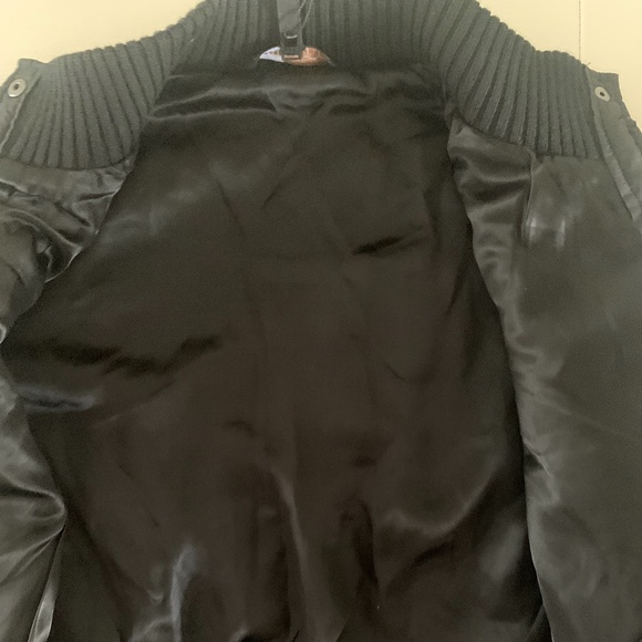 BCBG MAXAZRIA Black Mock Neck Sweater Jacket NWT Size  Large - Picture 6 of 6
